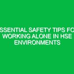 Essential Safety Tips for Working Alone in HSE Environments