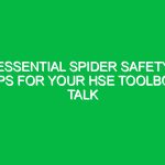 Essential Spider Safety Tips for Your HSE Toolbox Talk