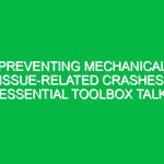 Preventing Mechanical Issue-Related Crashes: Essential Toolbox Talk