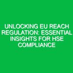 Unlocking EU REACH Regulation: Essential Insights for HSE Compliance