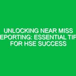 Unlocking Near Miss Reporting: Essential Tips for HSE Success