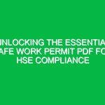 Unlocking the Essential Safe Work Permit PDF for HSE Compliance