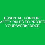 Essential Forklift Safety Rules to Protect Your Workforce