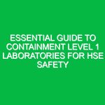 Essential Guide to Containment Level 1 Laboratories for HSE Safety