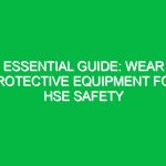 Essential Guide: Wear Protective Equipment for HSE Safety