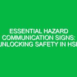 Essential Hazard Communication Signs: Unlocking Safety in HSE