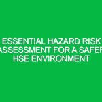 Essential Hazard Risk Assessment for a Safer HSE Environment