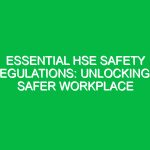 Essential HSE Safety Regulations: Unlocking a Safer Workplace