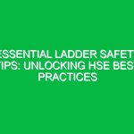 Essential Ladder Safety Tips: Unlocking HSE Best Practices