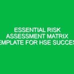 Essential Risk Assessment Matrix Template for HSE Success