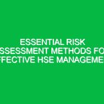 Essential Risk Assessment Methods for Effective HSE Management