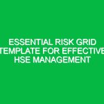 Essential Risk Grid Template for Effective HSE Management