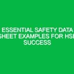 Essential Safety Data Sheet Examples for HSE Success