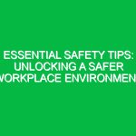 Essential Safety Tips: Unlocking a Safer Workplace Environment