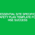 Essential Site Specific Safety Plan Template for HSE Success