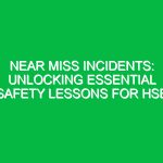 Near Miss Incidents: Unlocking Essential Safety Lessons for HSE