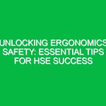 Unlocking Ergonomics Safety: Essential Tips for HSE Success
