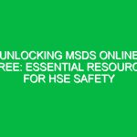 Unlocking MSDS Online Free: Essential Resource for HSE Safety