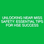 Unlocking Near Miss Safety: Essential Tips for HSE Success