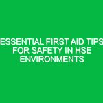 Essential First Aid Tips for Safety in HSE Environments