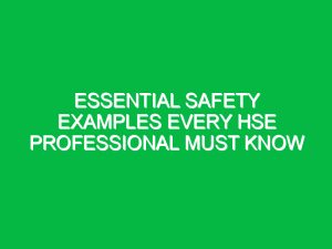 Hse Topic Examples What Can Hurt Me Today? Essential HSE Insights for Safety Talks ...