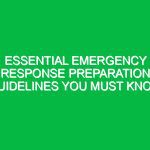 Essential Emergency Response Preparation Guidelines You Must Know