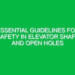 Essential Guidelines for Safety in Elevator Shaft and Open Holes