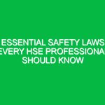 Essential Safety Laws Every HSE Professional Should Know