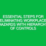 Essential Steps for Eliminating Workplace Hazards with Hierarchy of Controls