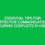 Essential Tips for Effective Communication During Conflicts in HSE