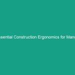 Essential Construction Ergonomics for Manual Handling: Avoid These Risks