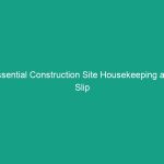 Essential Construction Site Housekeeping and Slip Guidelines You Must Follow