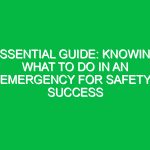 Essential Guide: Knowing What to Do in an Emergency for Safety Success
