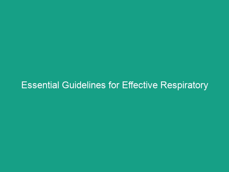 Essential Guidelines for Effective Respiratory Protection in Construction
