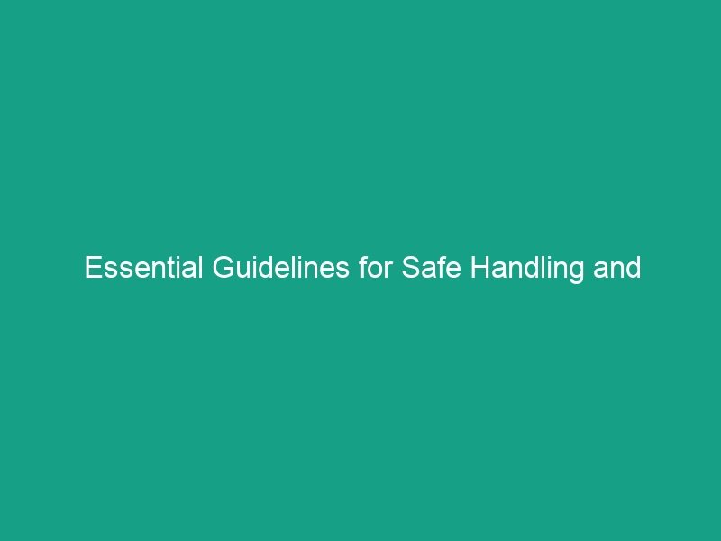Essential Guidelines for Safe Handling and Storage of Explosives in Seismic Operations