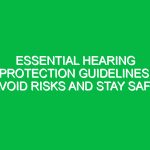 Essential Hearing Protection Guidelines: Avoid Risks and Stay Safe