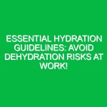 Essential Hydration Guidelines: Avoid Dehydration Risks at Work!
