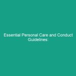 Essential Personal Care and Conduct Guidelines: Avoid These Risks Today