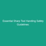 Essential Sharp Tool Handling Safety Guidelines: Avoid These Common Risks