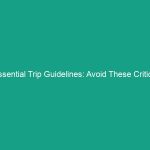 Essential Trip Guidelines: Avoid These Critical Risks for Safety