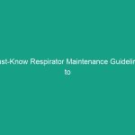 Must-Know Respirator Maintenance Guidelines to Ensure Safety