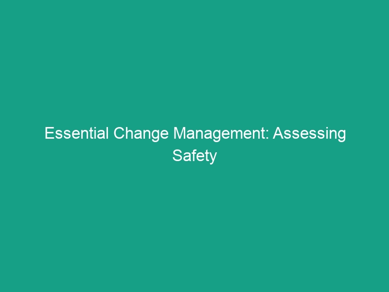 Essential Change Management: Assessing Safety Impacts of New Processes
