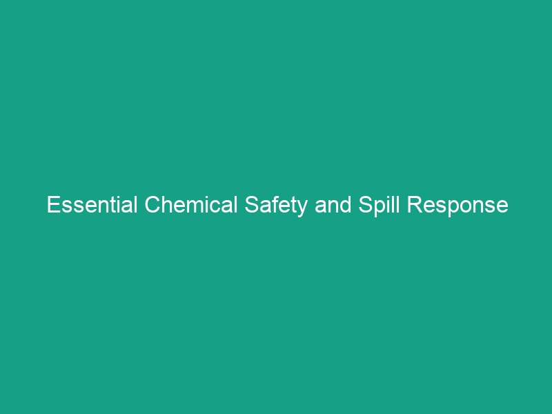 Essential Chemical Safety and Spill Response Guidelines You Must Know