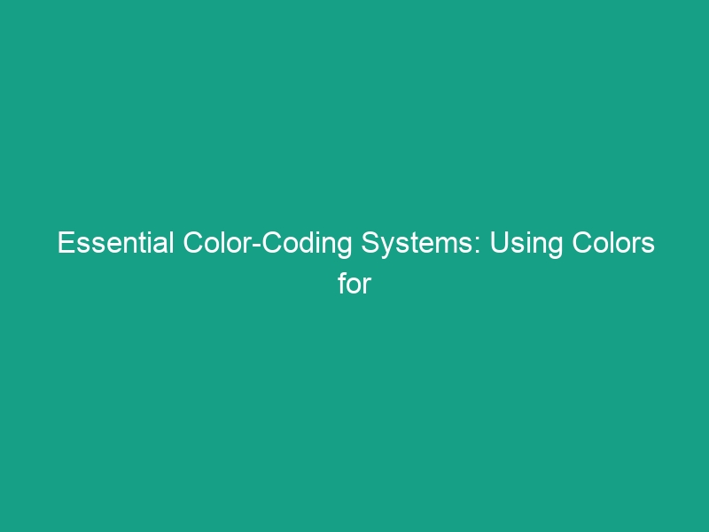 Essential Color-Coding Systems: Using Colors for Hazard Identification