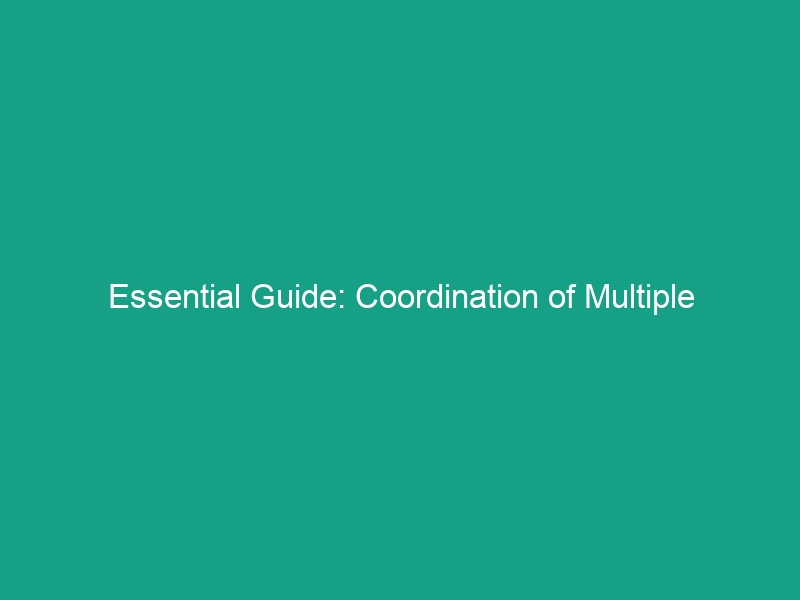 Essential Guide: Coordination of Multiple Contractors to Prevent Conflicts