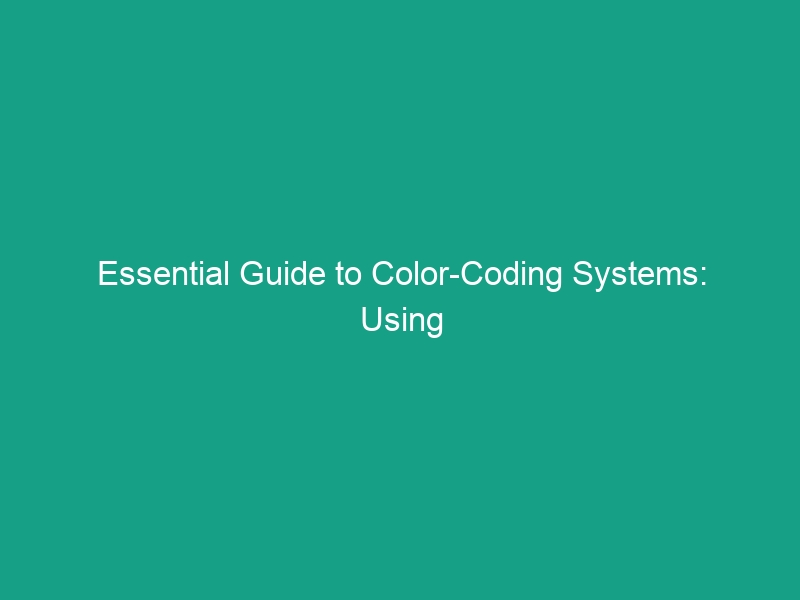 Essential Guide to Color-Coding Systems: Using Colors for Hazard Identification
