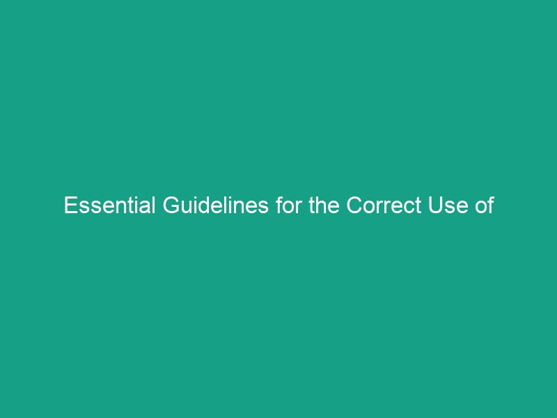 Essential Guidelines for the Correct Use of Hearing Protection
