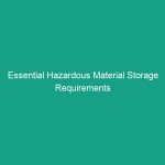 Essential Hazardous Material Storage Requirements You Must Know Now