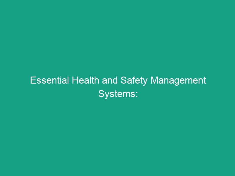 Essential Health and Safety Management Systems: Guidelines You Must Know