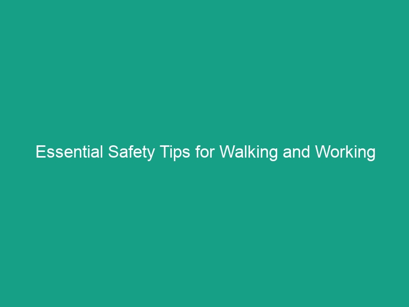 Essential Safety Tips for Walking and Working Surfaces: Avoid Risks Now!